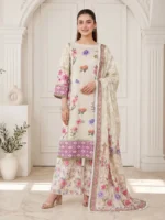 3PC Unstitched Printed Lawn Suit (S26L3PCYES847) - Image 2